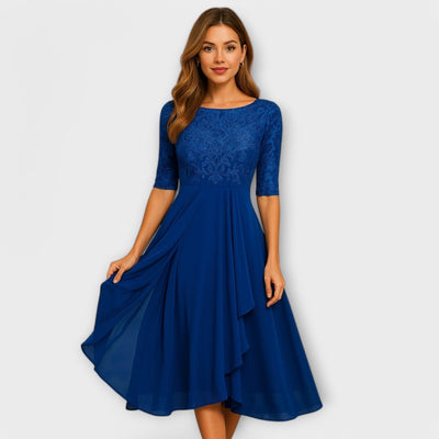 Martyna – Vestido Largo con Espalda Abierta y Estilo Natural