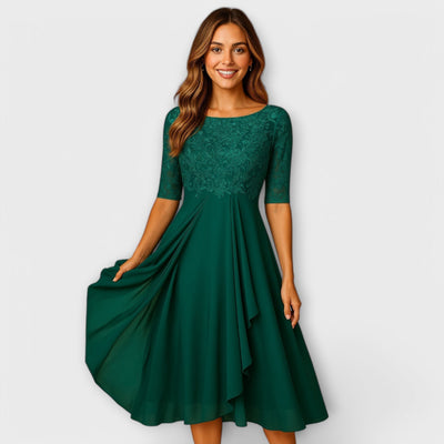 Martyna – Vestido Largo con Espalda Abierta y Estilo Natural