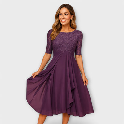Martyna – Vestido Largo con Espalda Abierta y Estilo Natural