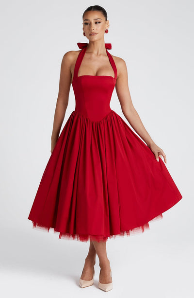 Cressida – Vestido Midi con Elegancia Natural
