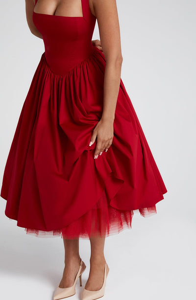 Cressida – Vestido Midi con Elegancia Natural